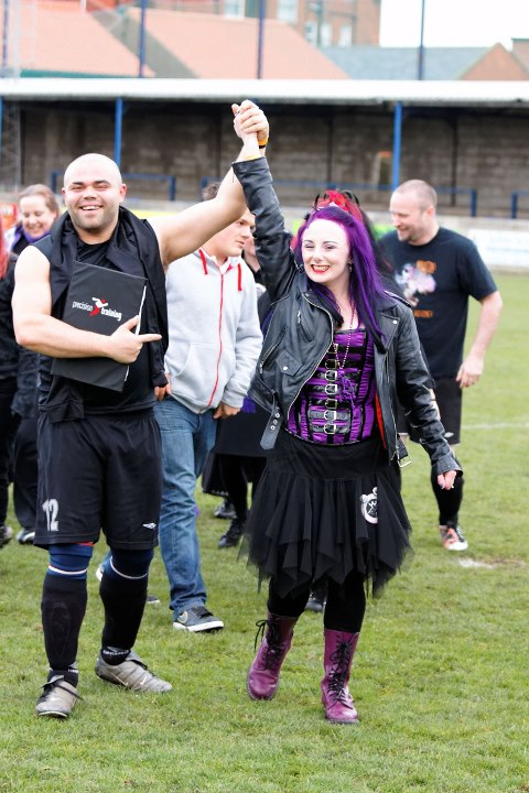 Team Captain Louise Street, with Real Gothic Team Captain John 'Pablo' Thompson