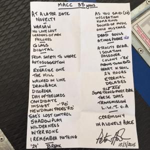 setlist